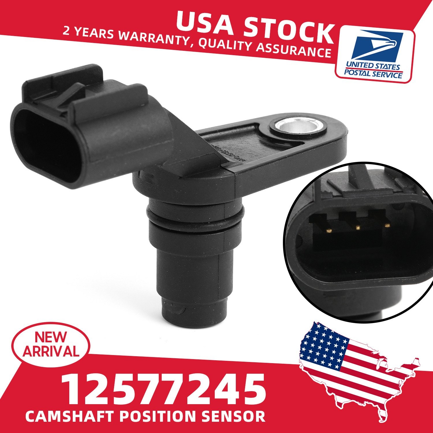 Camshaft Position Sensor Fit for BUICK,CHEVROLET,GMC,SATURN 2.0 L 2.4L 2006-2017