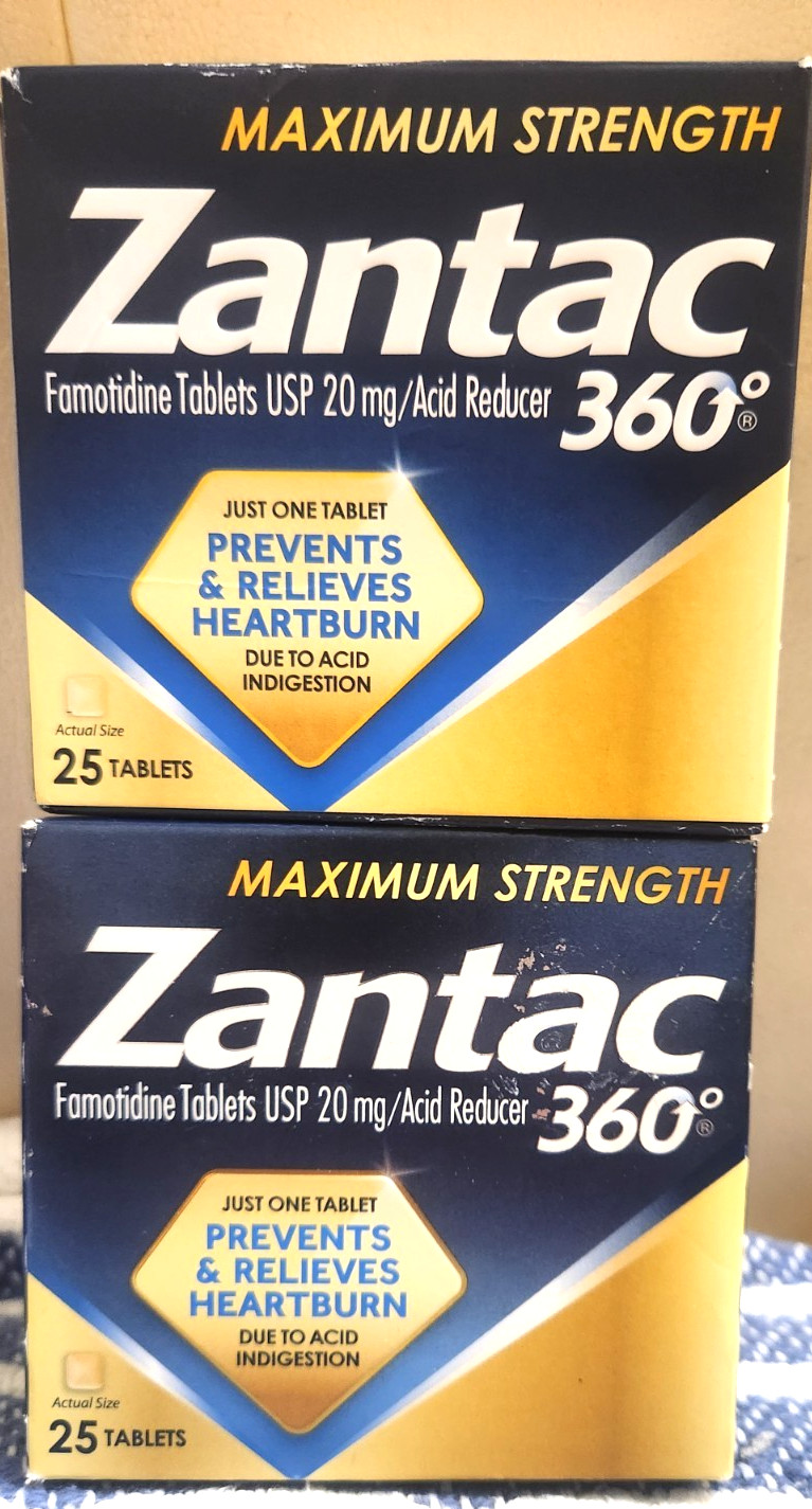 360° Maximum Strength 50 Tablets - Acid Reducer Zantc Exp 8+9/26