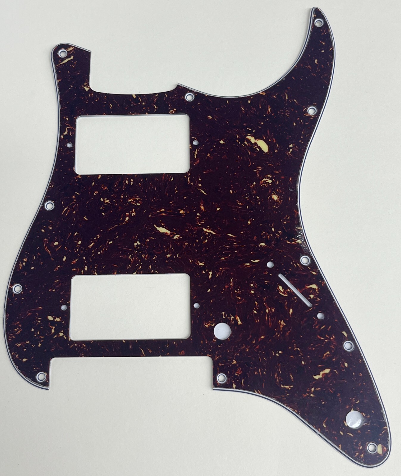 Brown Tortoise Pickguard Fit Strat Floyd Rose Tremolo HH Humbucker Guitar Parts