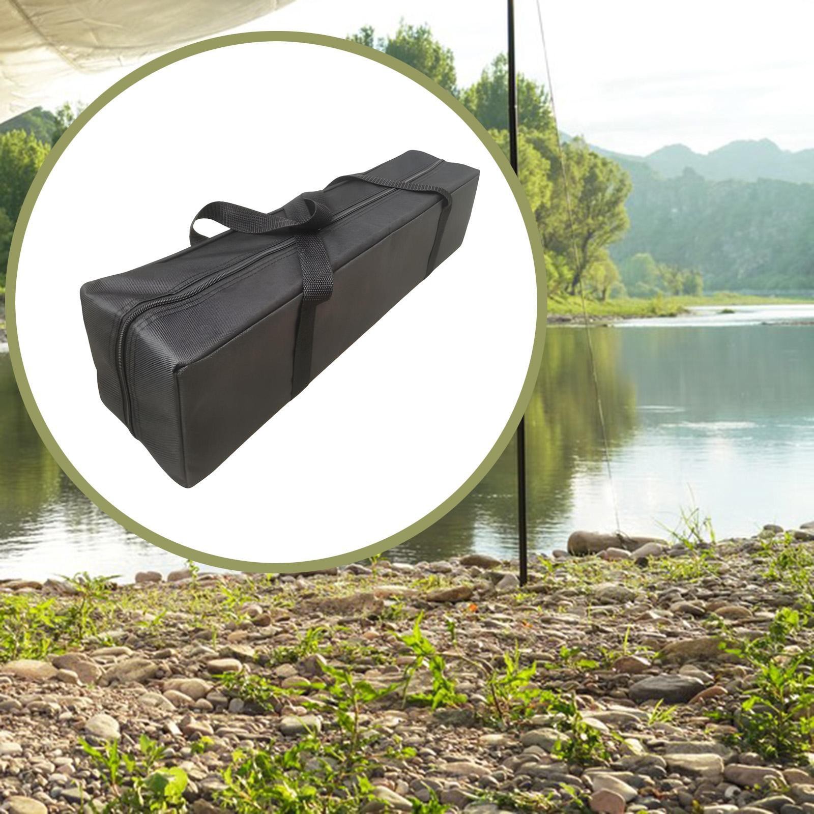 Tent Pole Storage Bag Camping Equipment Storage Bag Zippered Practical Oxford