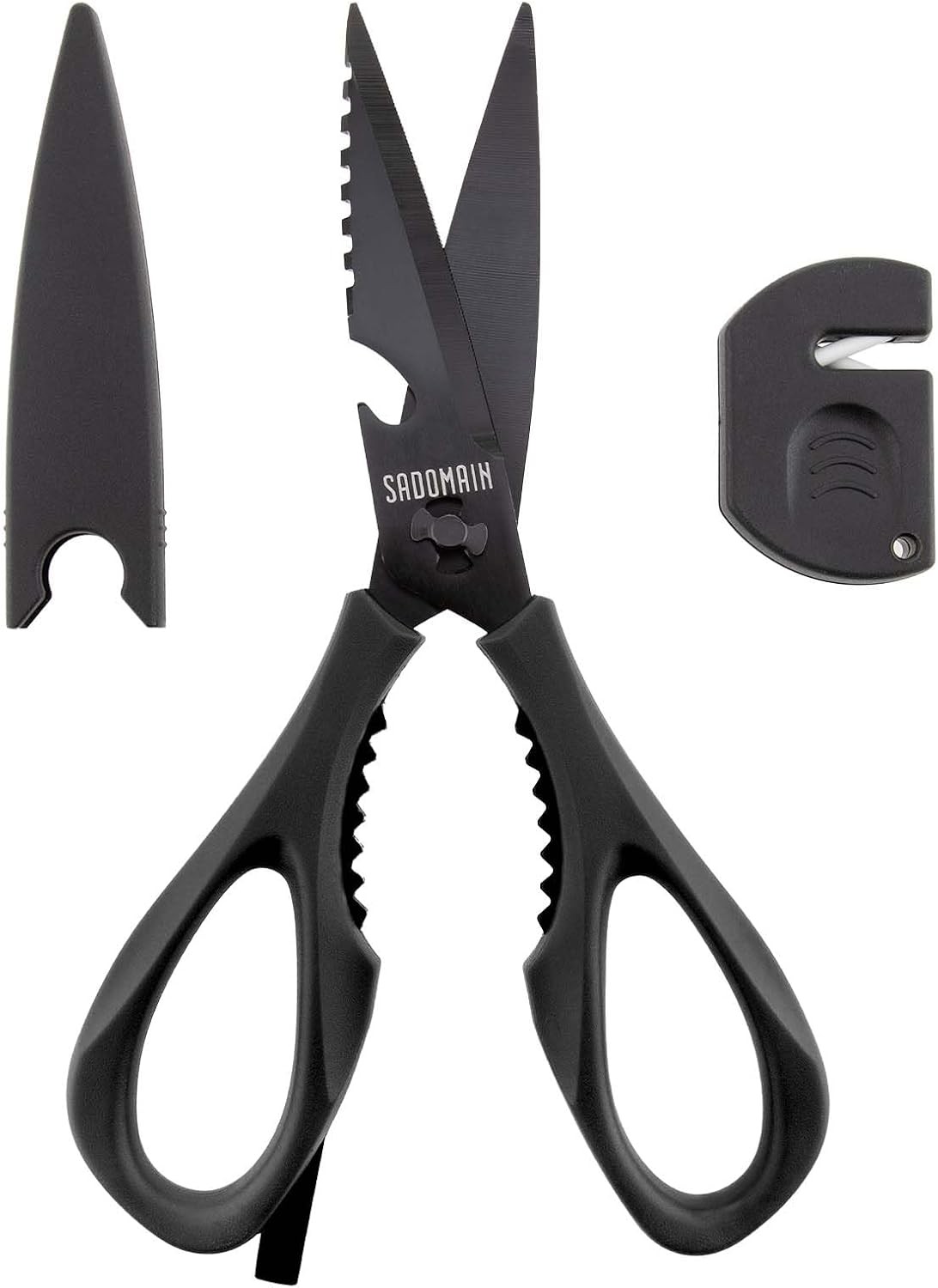 Kitchen Scissors All Purpose, Extra Sharp Kitchen Shears with Knife Sharpener