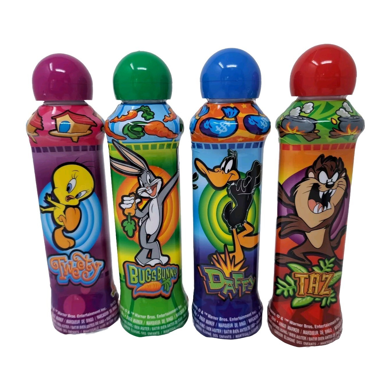 Bingo Daubers Markers Looney Tunes Set Of 4 Tweety Taz Bugs Daffy New
