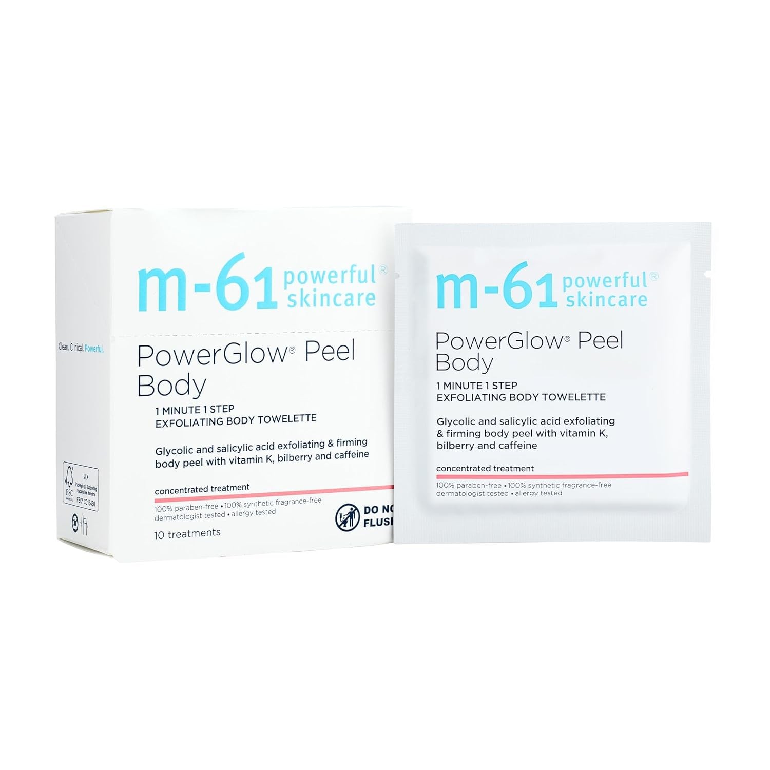 m-61 PowerGlow Peel | Exfoliating Facial Peel With Glycolic, Salicylic Acid. 1