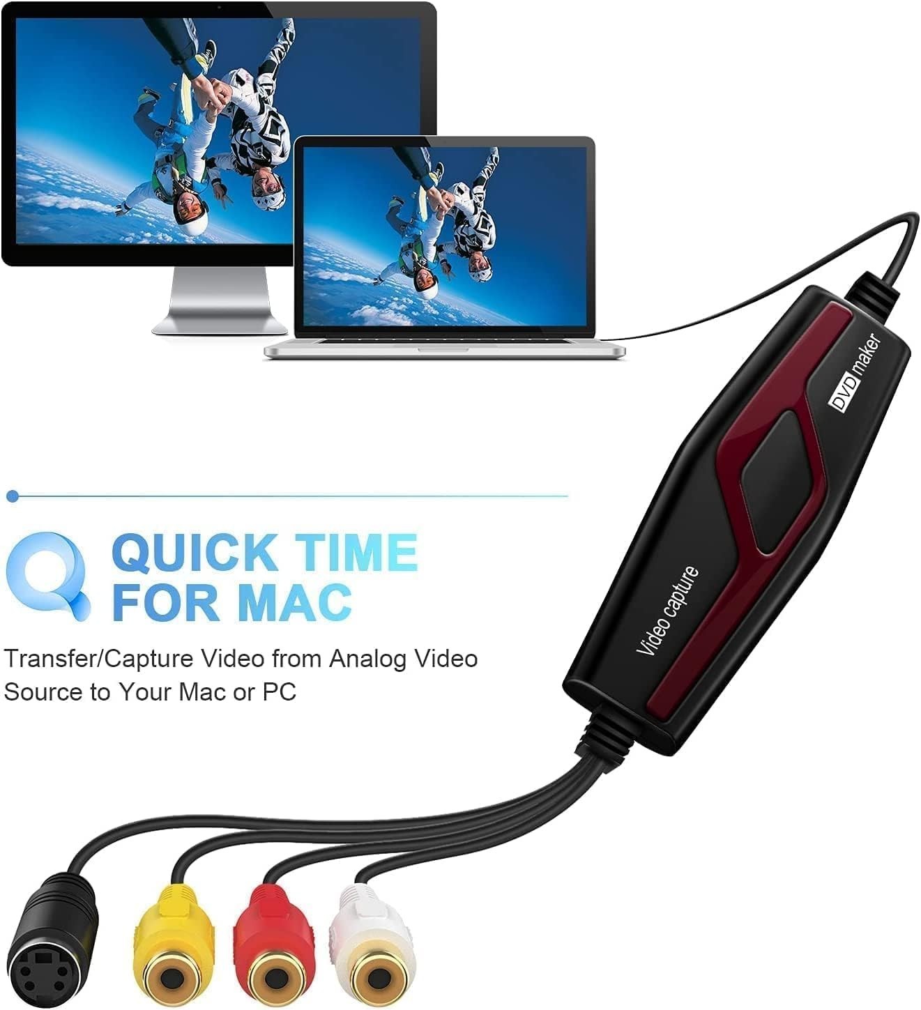 Universal VHS to Digital Converter for Mac & Windows - Effortless Video Transfer