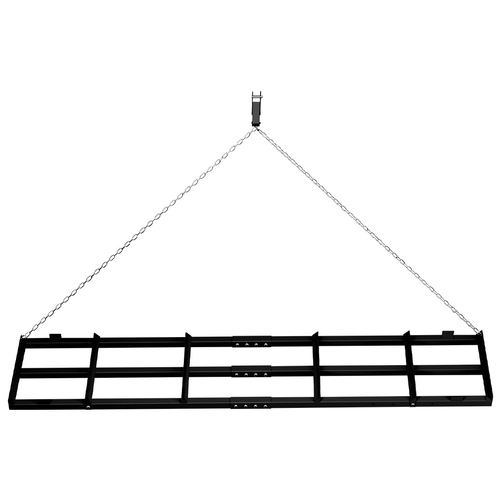 8 Ft Durable Heavy Duty Drag Harrow Driveway Grader Rake Fits Outdoor Areas ATVs