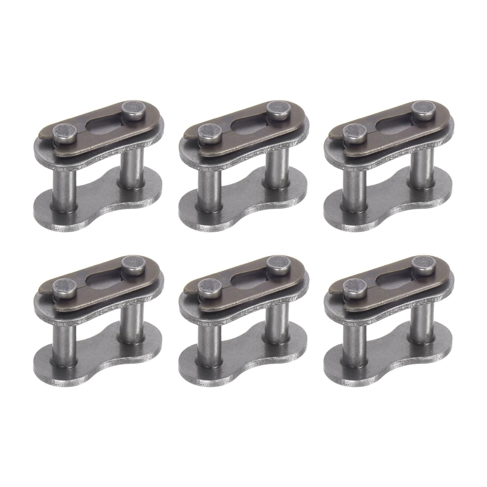 uxcell 6Pcs #40 Chain Master Connector Link Roller, 1/2" Pitch Carbon