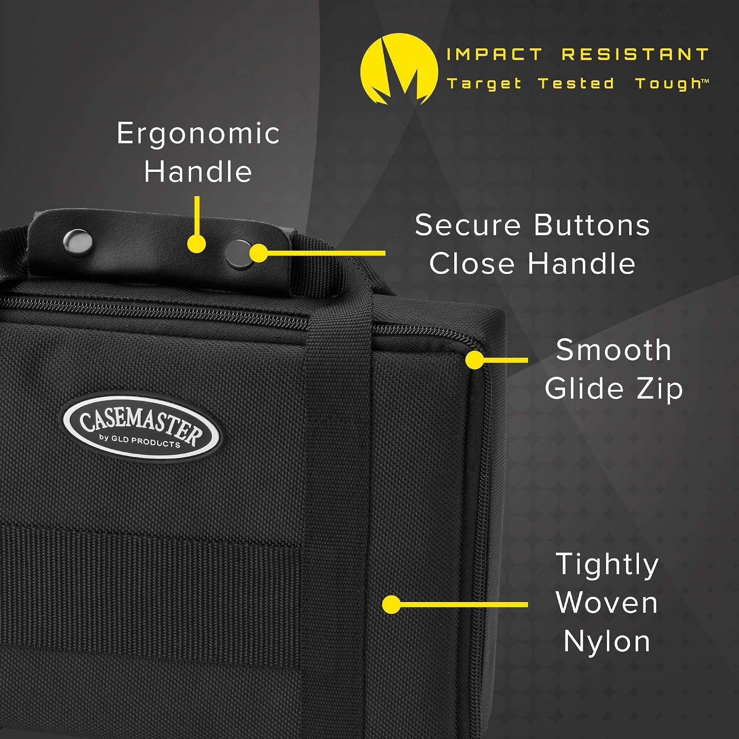 Classic Black Nylon Dart Case