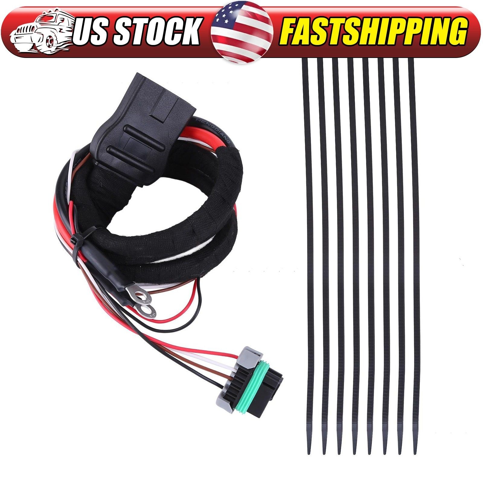 42015 Fleet Flex Plow Side Power + Ground 4 Pin Cable Western Fisher