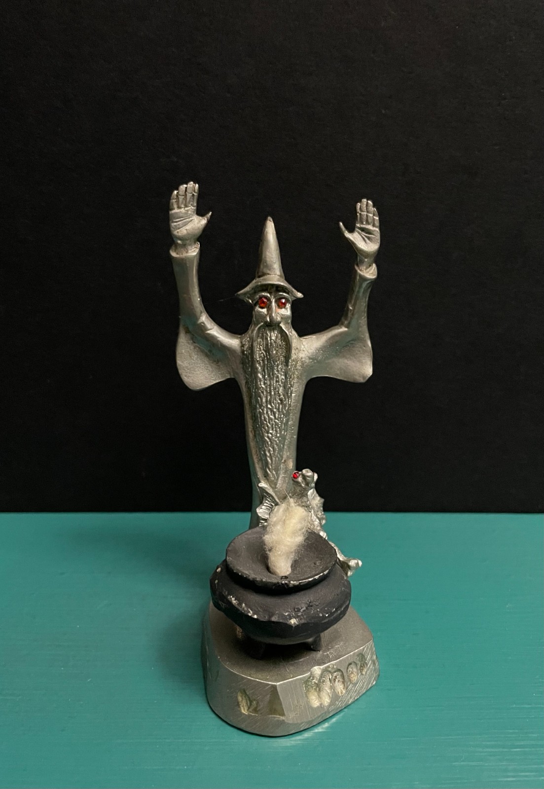 Les Hunter Pewter Wizards Magic Spell Cauldron Brew Dragon Art Figurine GOT RPG
