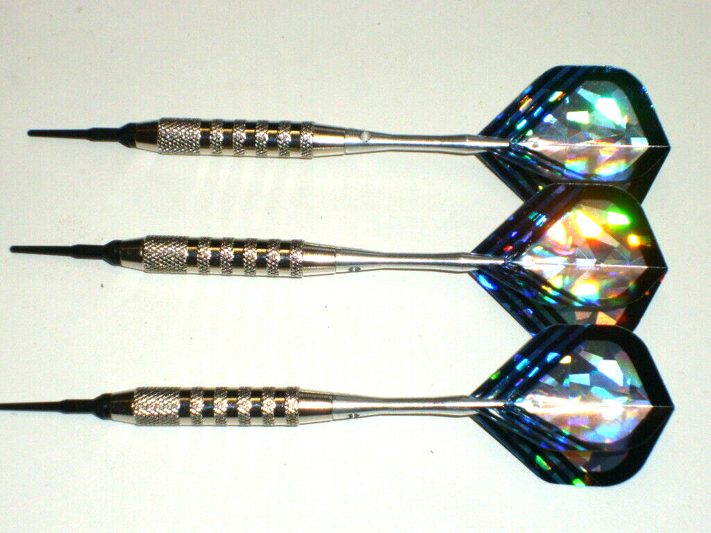 Soft Tip Darts New, 17 Gram, Plated, Aluminum Shafts, #3308