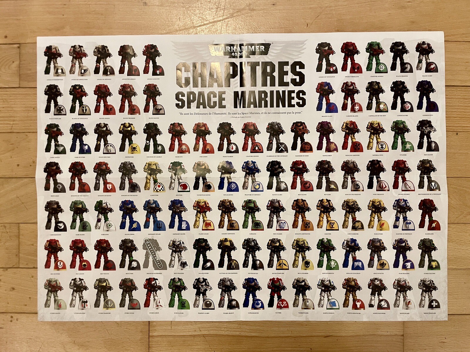Games Workshop Warhammer 40k Conquest Magazine Space Marine Chapters A3 Poster