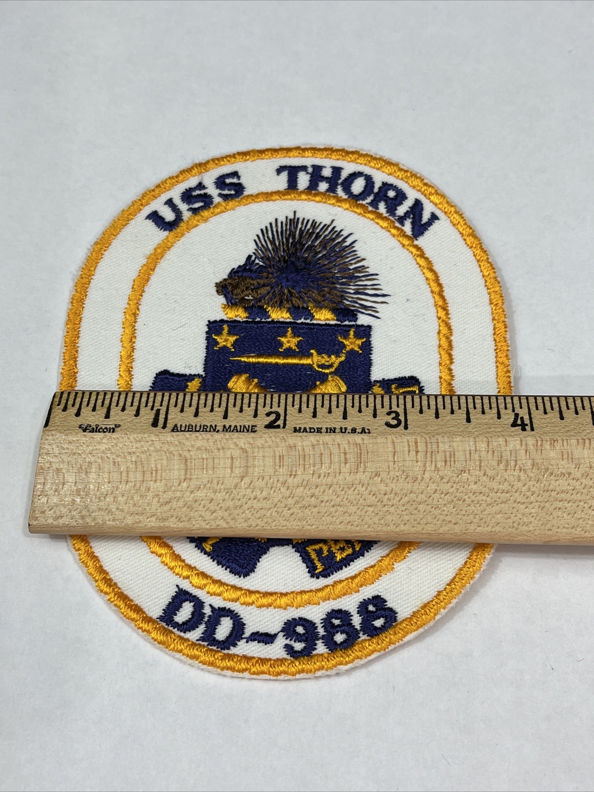 DD-988 USS THORN US Navy Destroyer Ship Vintage Crew Patch