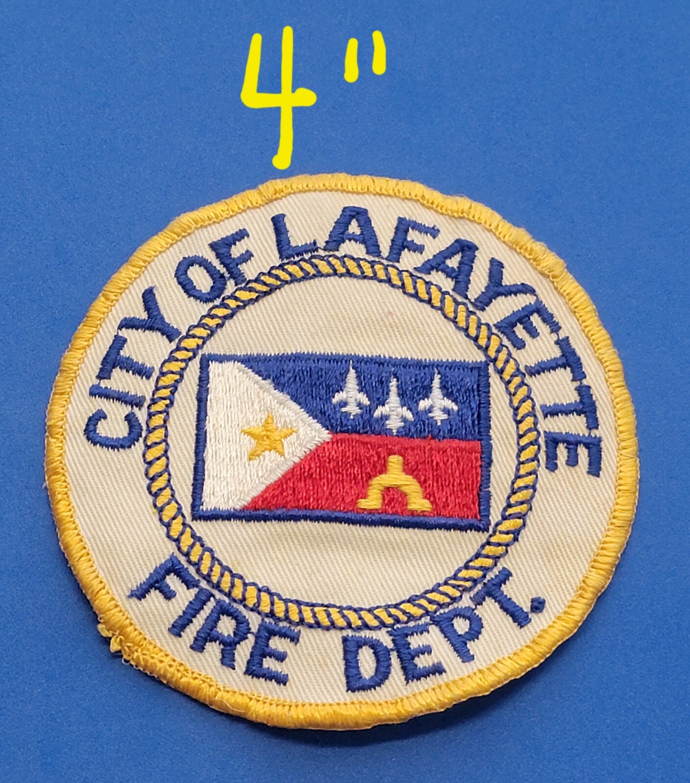 LAFAYETTE LOUISIANA FIRE DEPARTMENT PATCH SHOULDER Original