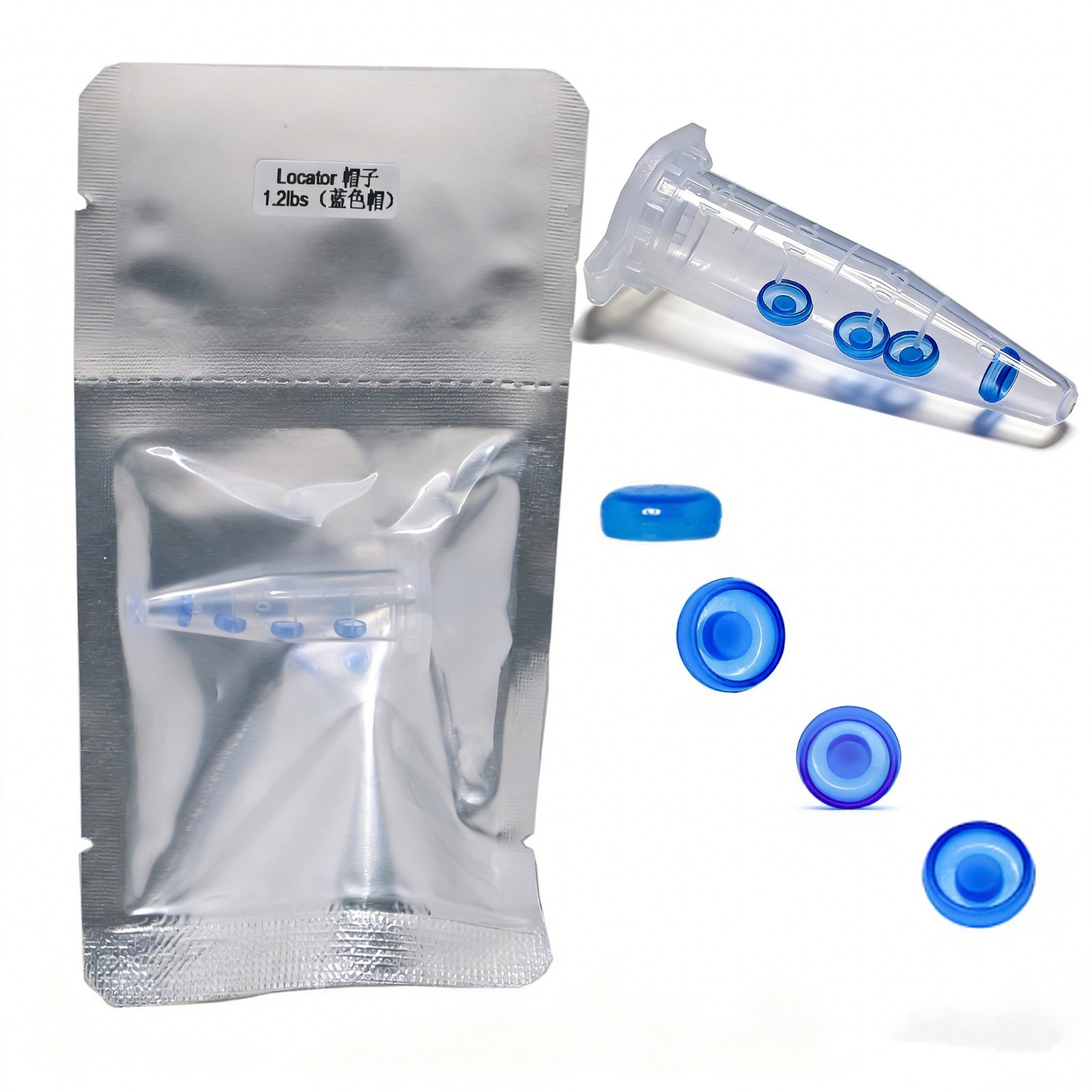 US Overdenture implant retention Male Cap Standard Blue 1.2lbs 4pcs Zest Locator