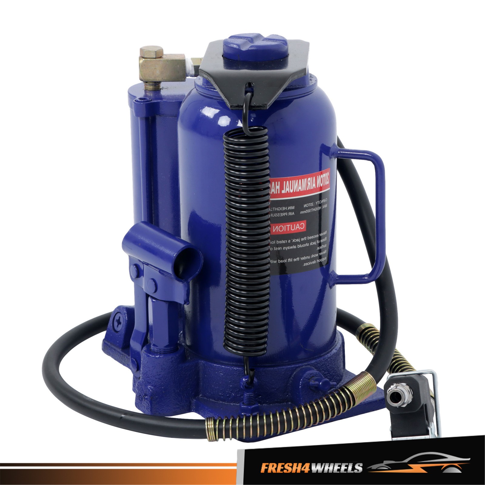 Pneumatic 20 Ton Air Hydraulic Bottle Jack W/ Manual Lifting Automotive Repair