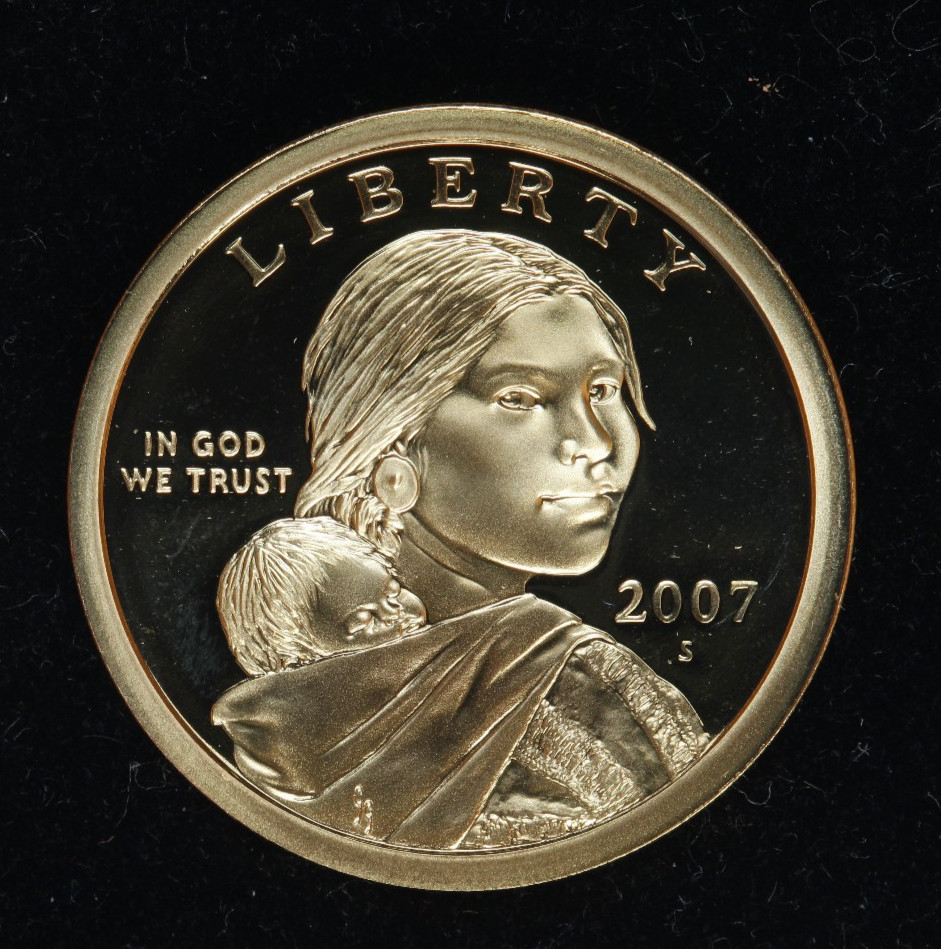 2007 S Proof Native American Sacagawea Dollar $1 - Choice to Gem