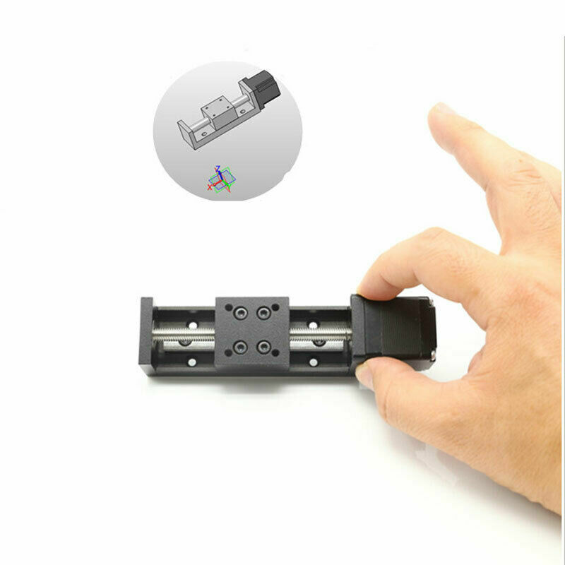 Mini Sliding Table Linear Motion 2mm Pitch T6 Lead Screw NEMA11 Stepper Motor