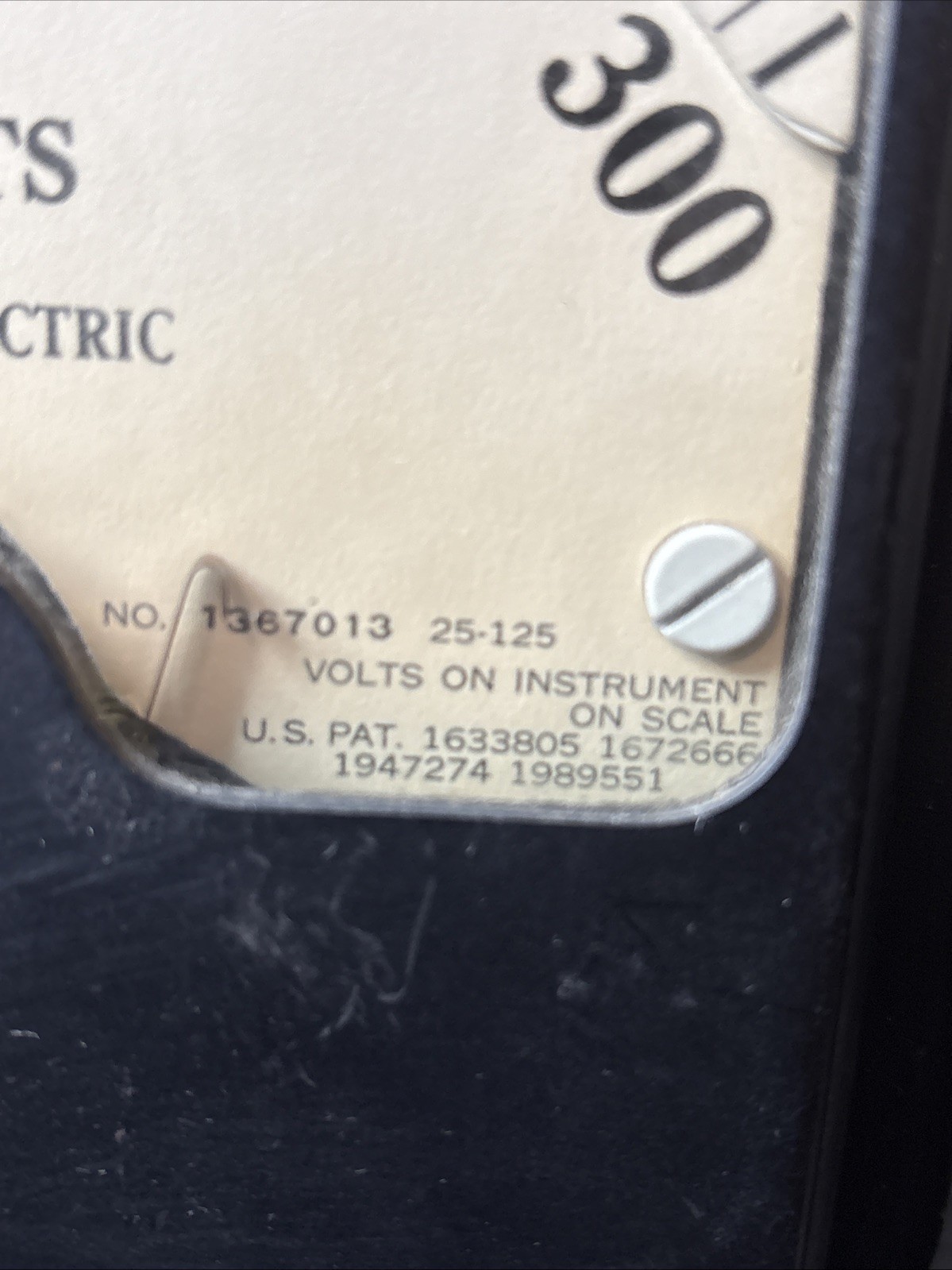 General Electric AC Voltmeter 8AD7VAS99 Vintage Industrial Panel Meter Tested