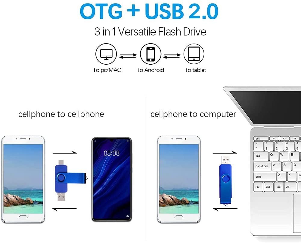 512 GB USB 2.0 Dual USB and USB-C Flash Drive