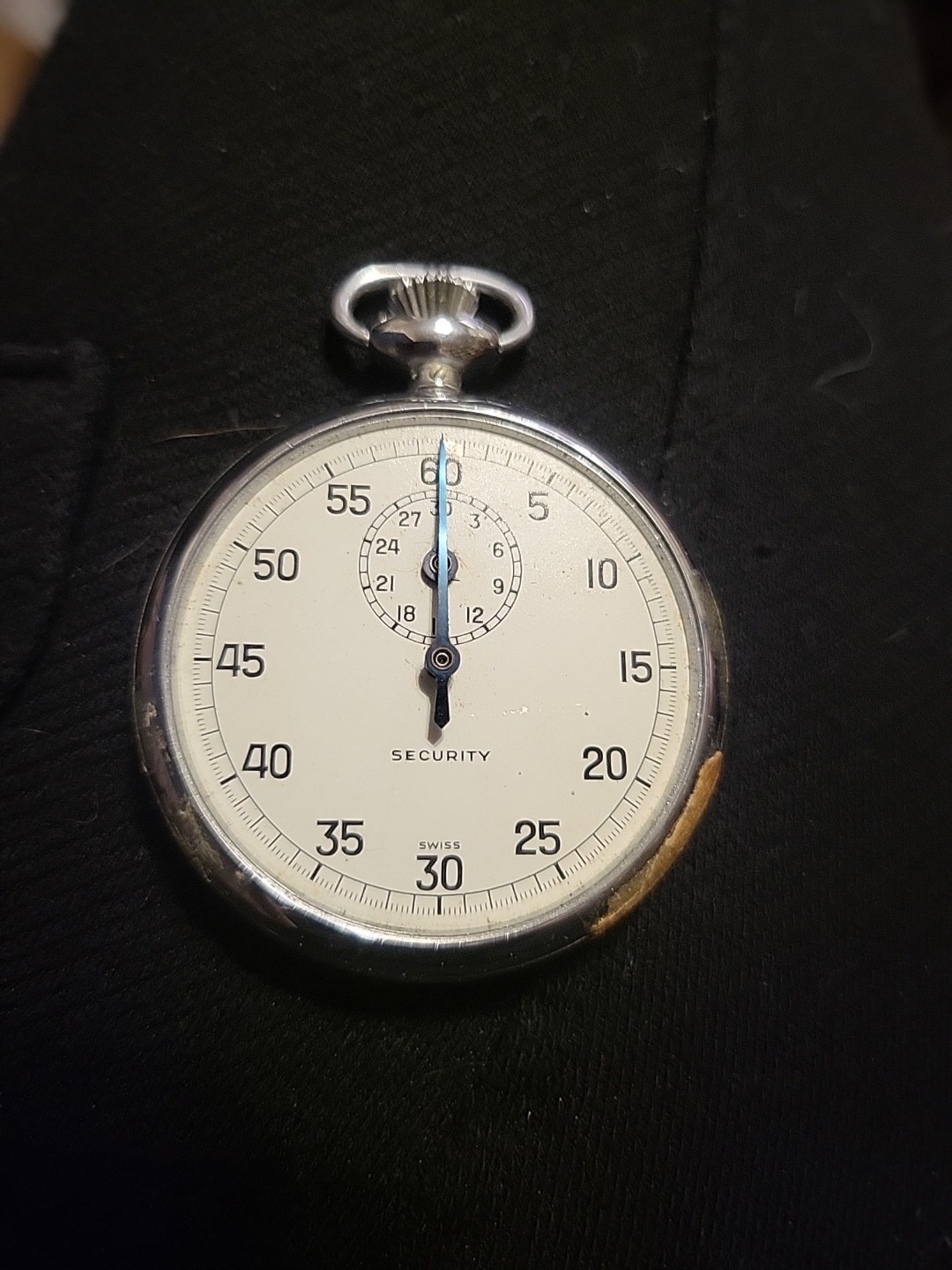 Swiss Made Security Mechanical Manual Winding Stopwatch