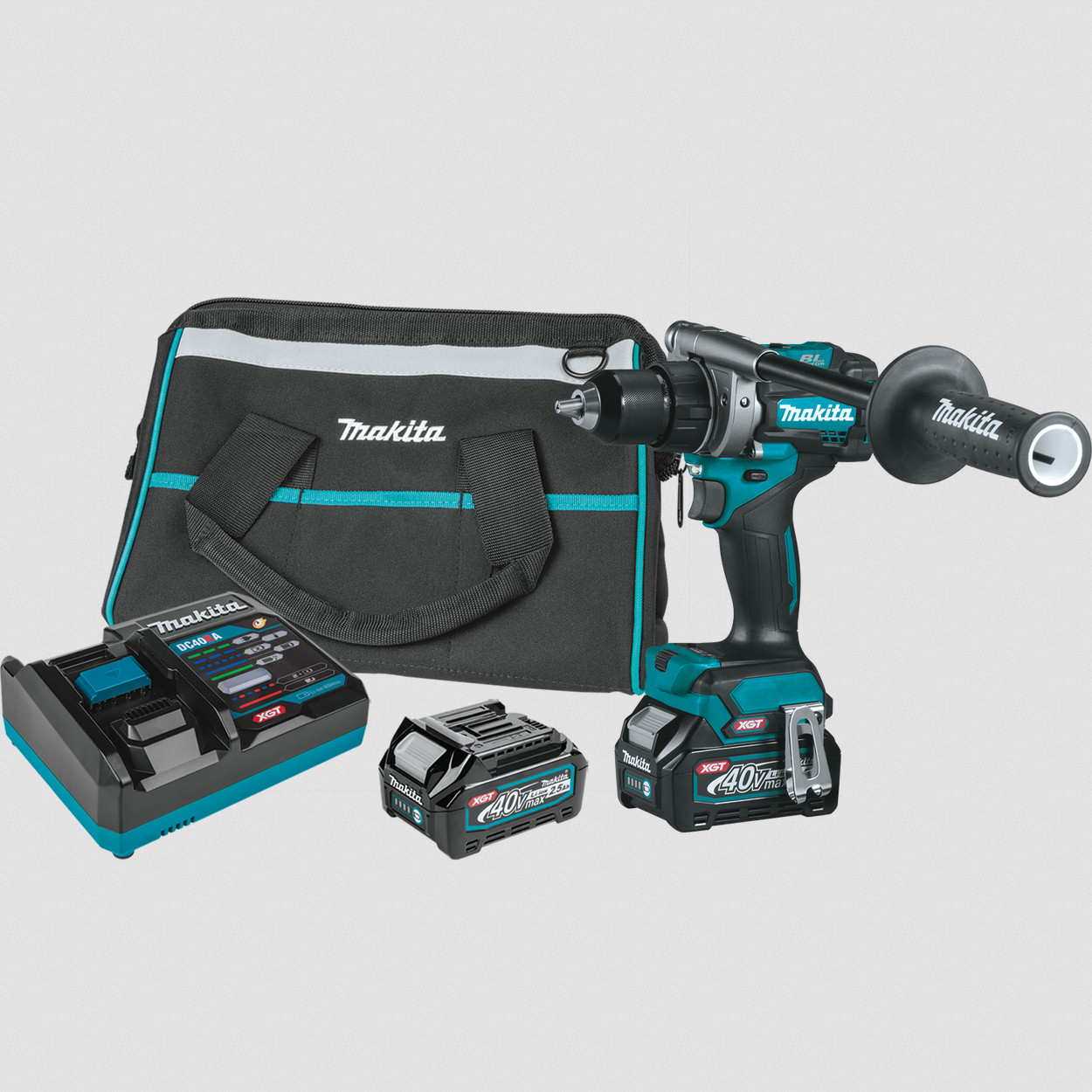 Makita GFD01D 40V Max XGT Brushless Cordless 1/2" Driver‑Drill Kit 2 Batteries