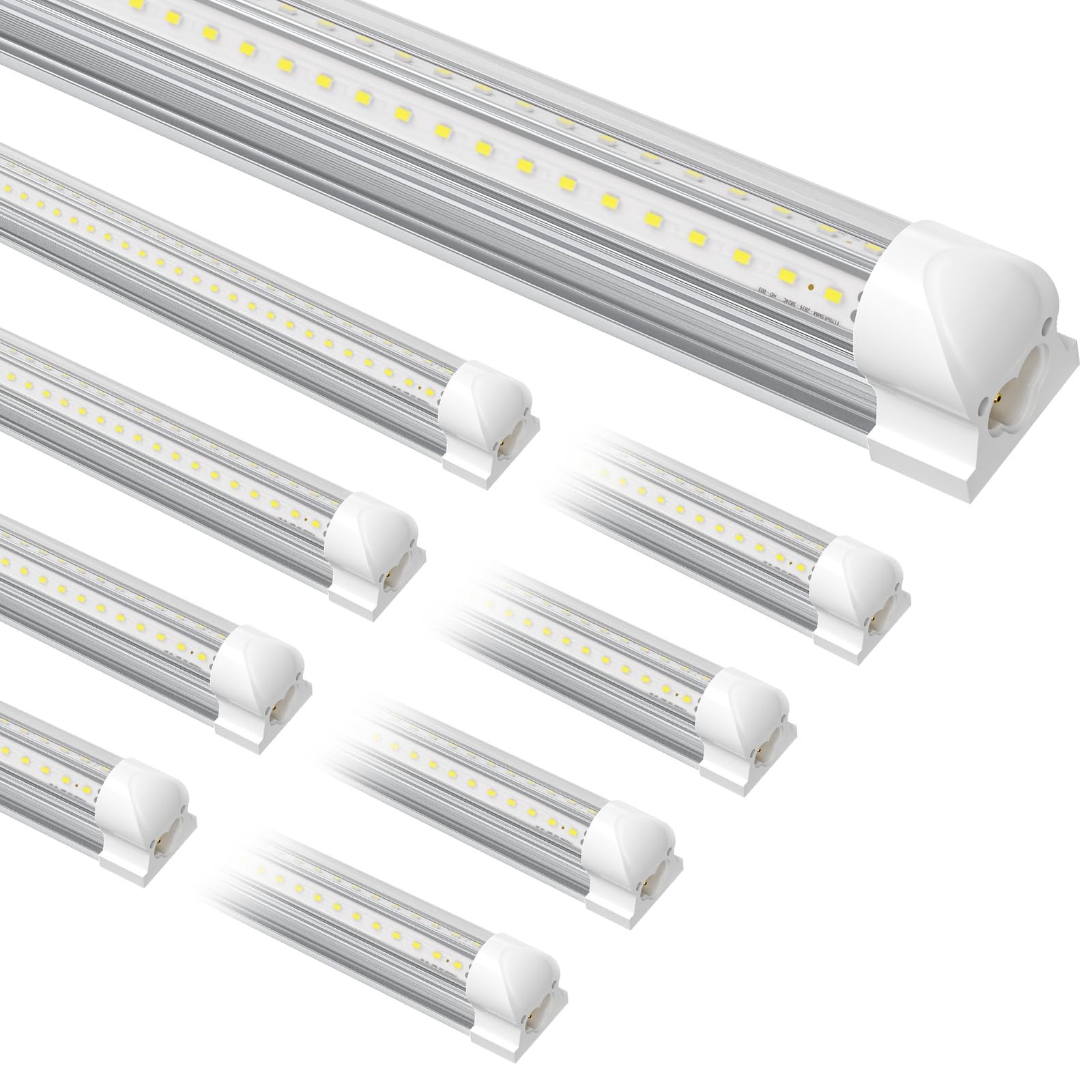 Suslum 8-Pack T8 Led Shop Light 4Ft 42W 6300 Lumen 6000K Cool White 4 Years