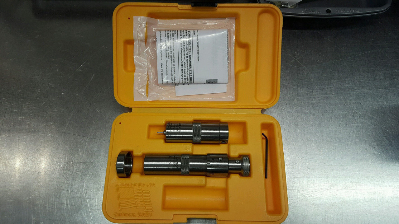 L.E Wilson 308 WIN Bushing Neck Sizer Die + Micrometer Top Seater SKBN-308W