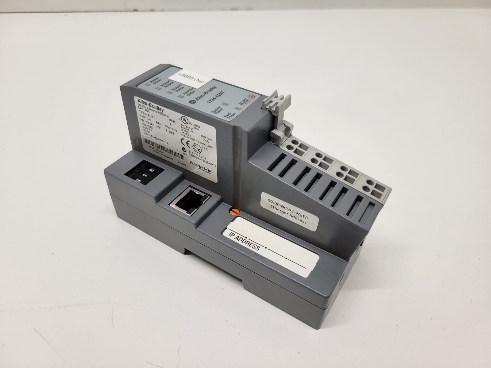 GOOD USED! ALLEN-BRADLEY ETHERNET/IP I/O ADAPTER 1734-AENT