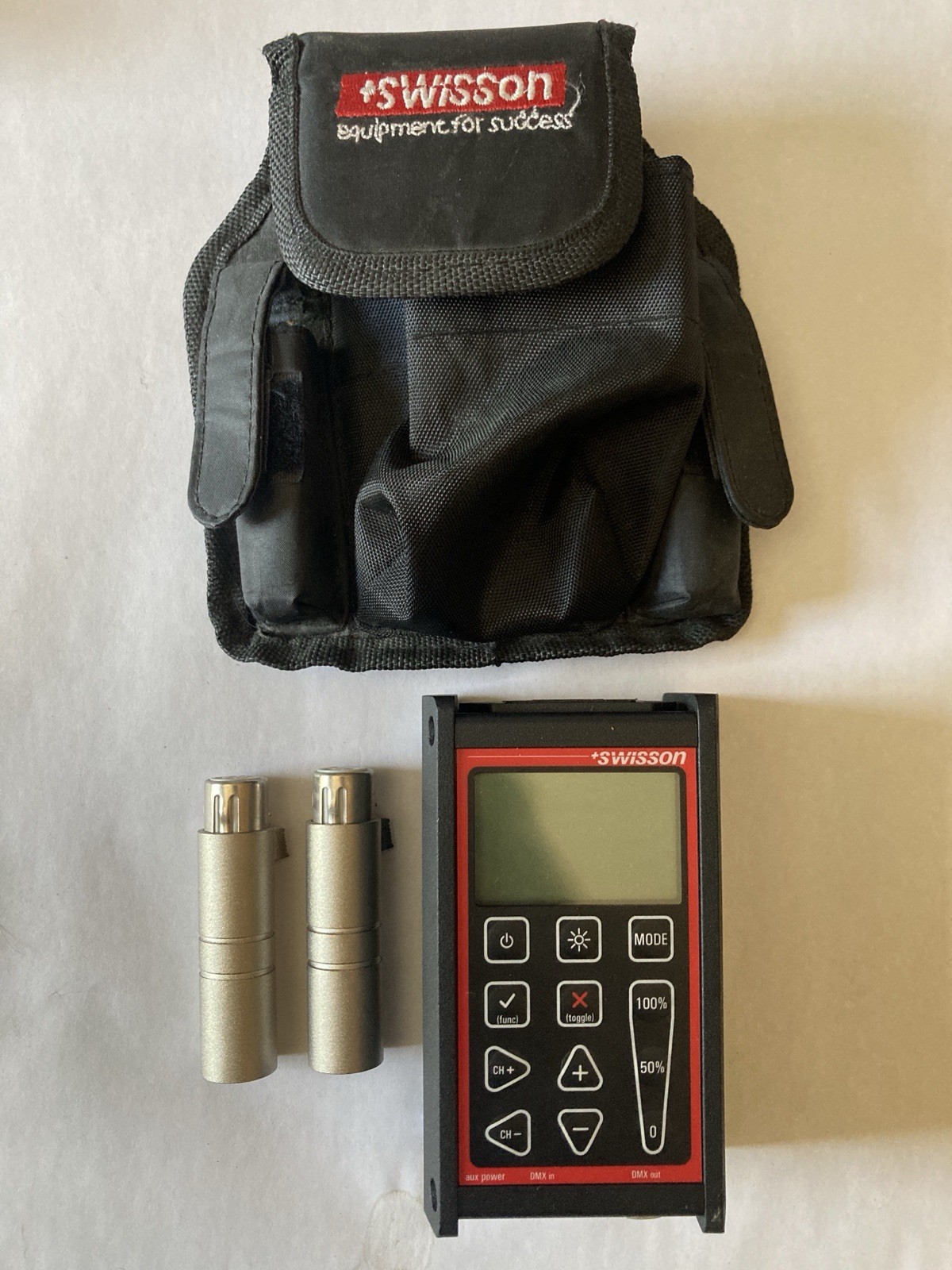 SWISSON DMX TESTER TOOL POUCH AND ADAPTERS DMX512