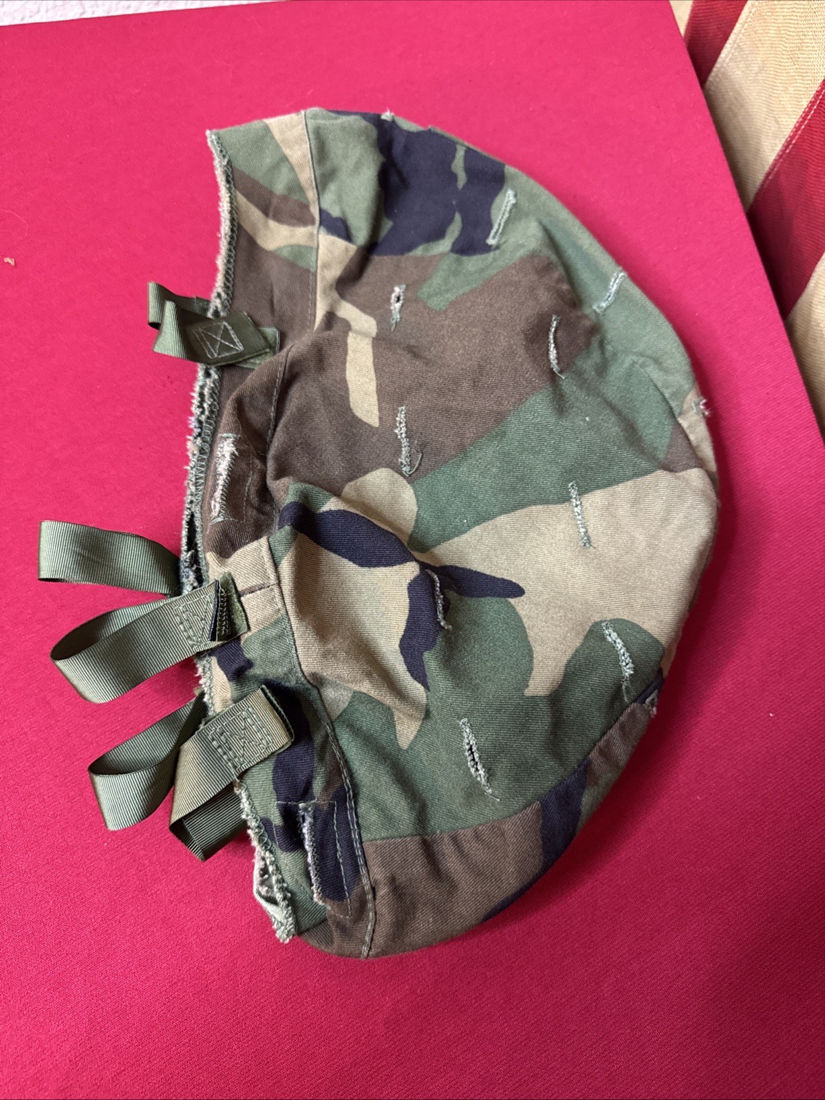 PASGT Helmet Cover Ground Troops Parachutist Medium Large Woodland M81 BDU F951