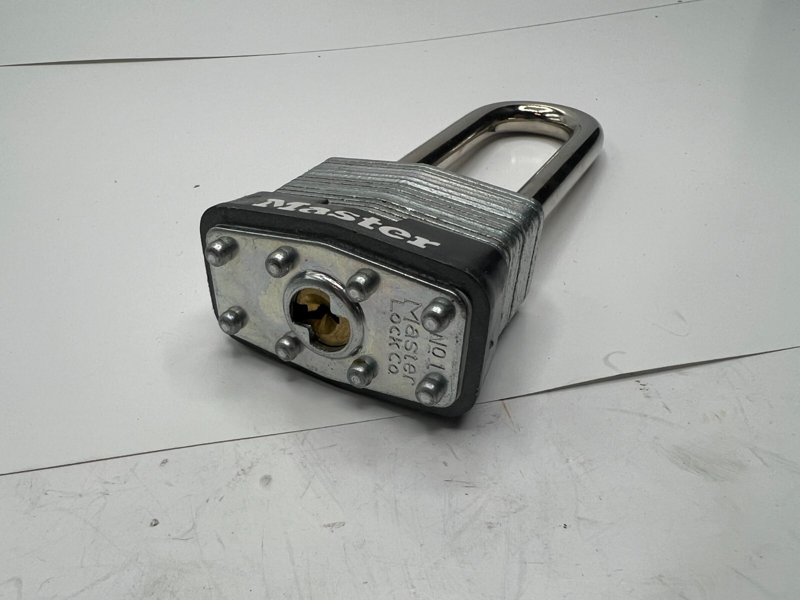 Master Lock Genuine OEM Padlock Keyed Alike Long Shackle Rectangular 1KALJ 3T976