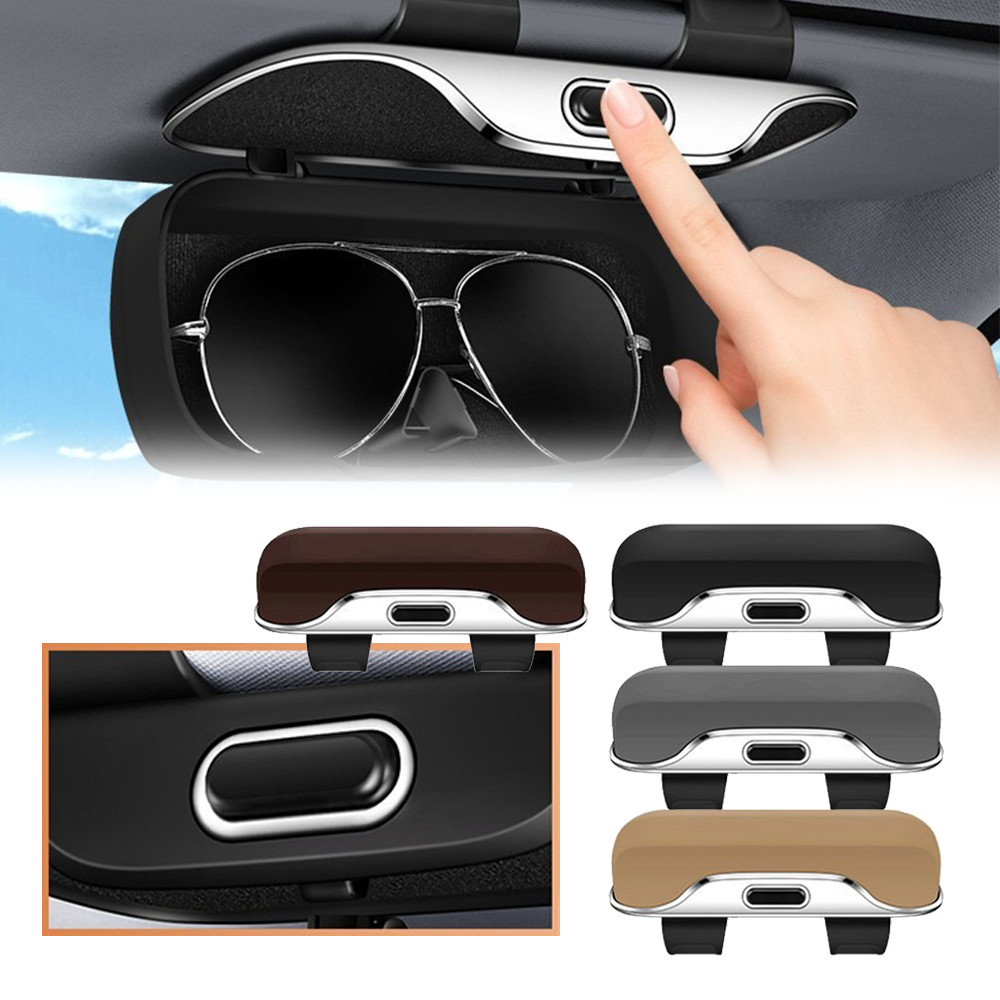 Car Sun Visor Glasses Case Holder Sunglasses Box Glasses Protective Storage Case