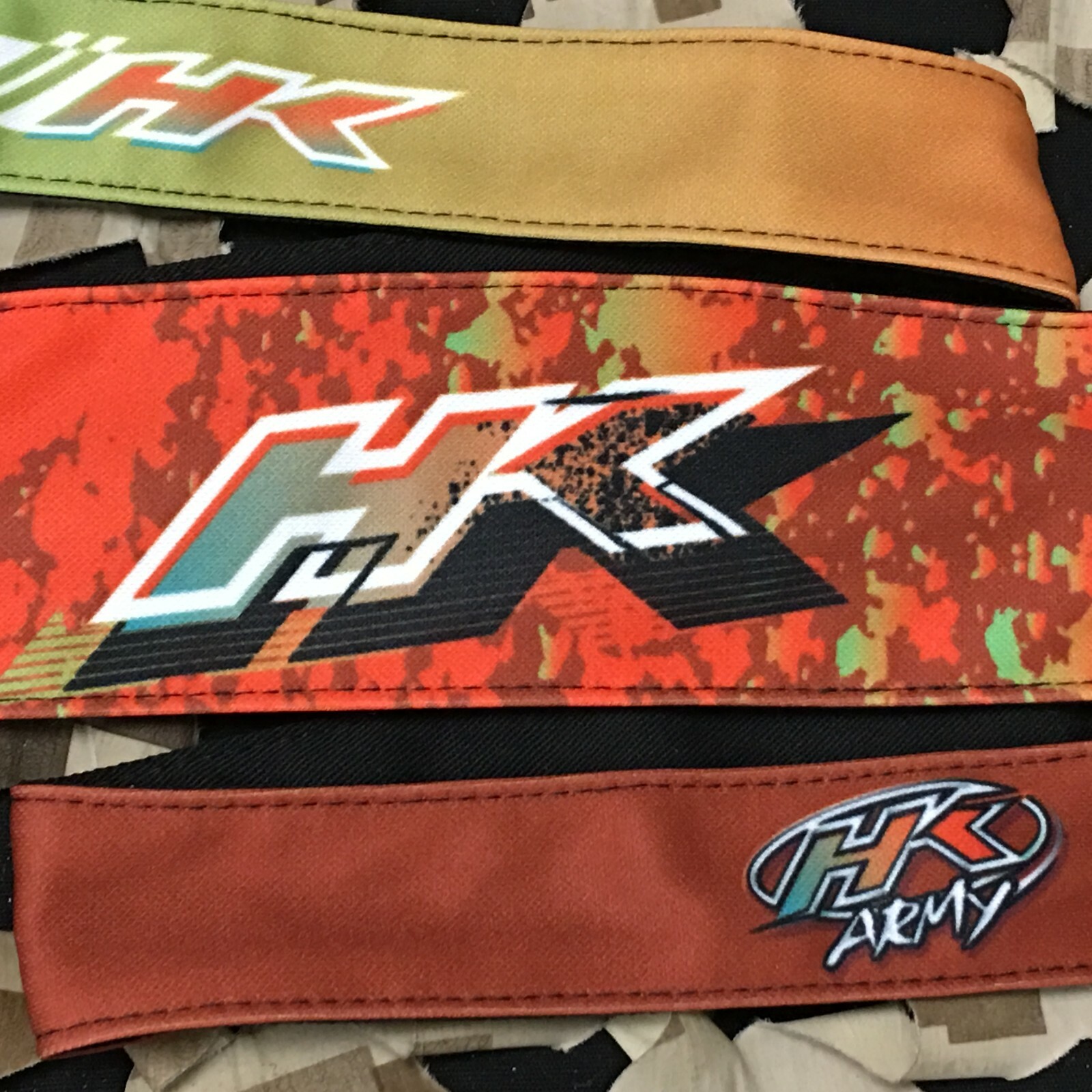 NEW HK Army Headband - Retro Liquid Orange/Lime