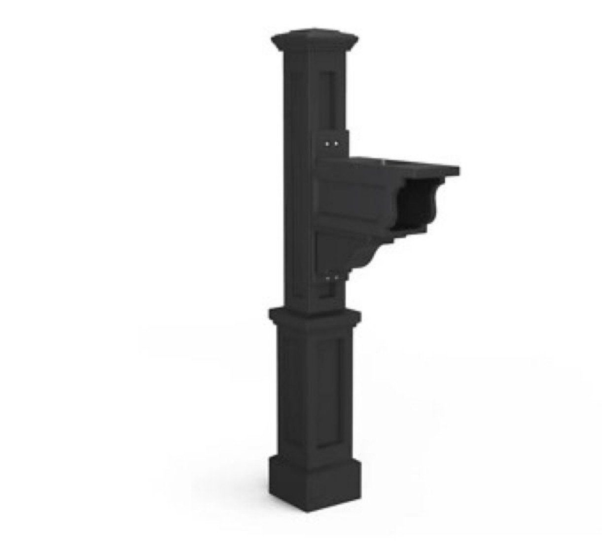 MAYNE MP5802BK Dover Single Arm Mail Post- Black Finish