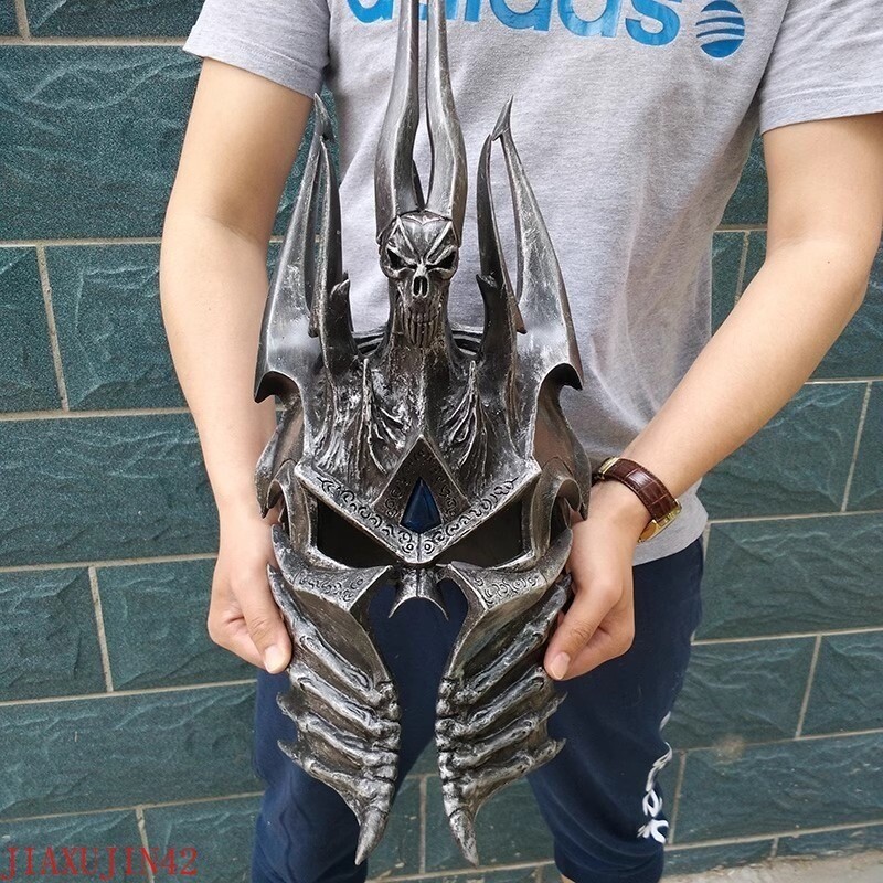 1:1 Wearable WOW Helm of Domination Lich King Death Knights Pola Stone Helmet
