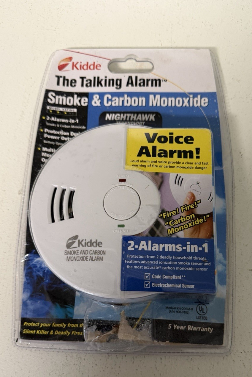Kidde ‎KN-COSM-B The Talking Alarm Smoke, Fire & Carbon Monoxide Detector