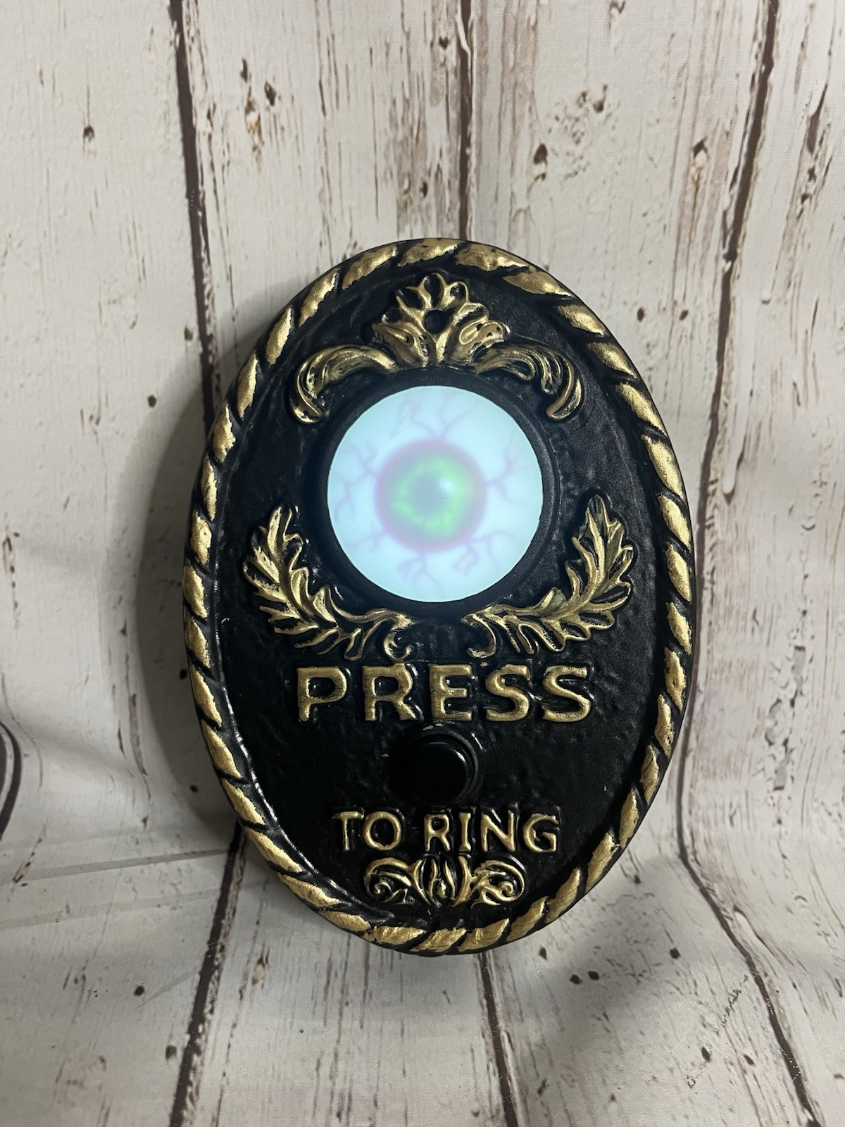 Halloween Doorbell Eye Talking Light Sound Eyeball Gothic Decor