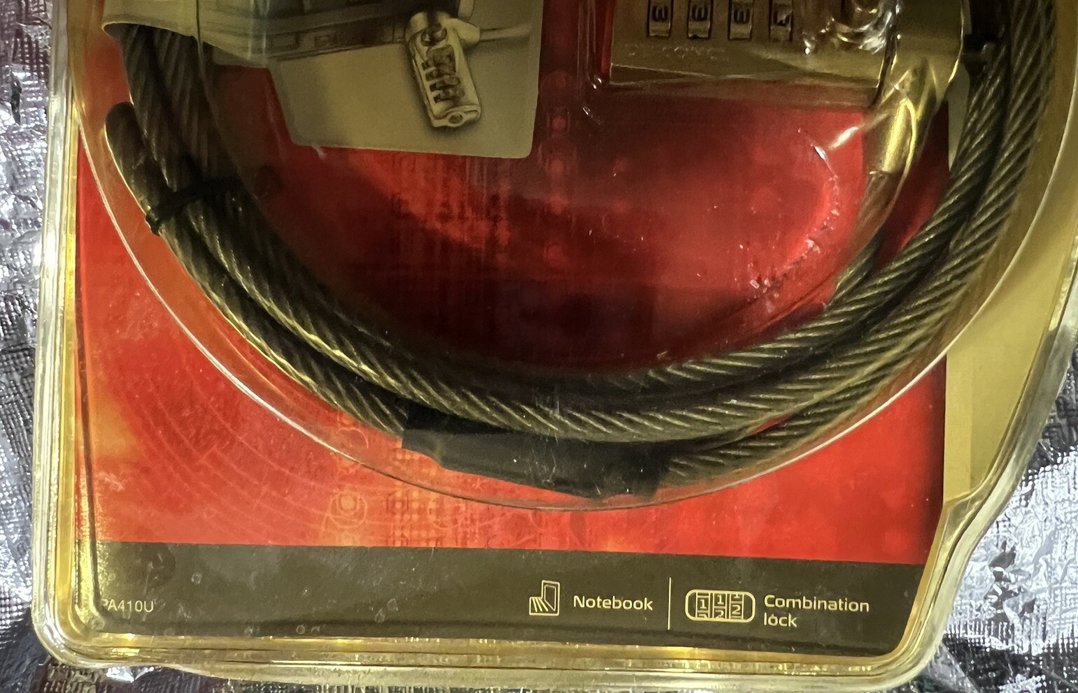 Targus Defcon CL Laptop Notebook Security Combination Lock & Cable PA410U New