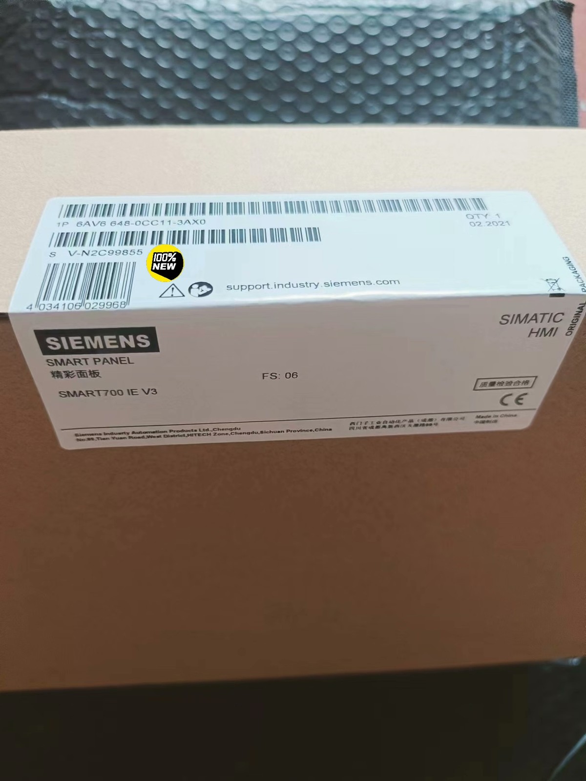 1PC NEW 7-INCH6AV6648-0CC11-3AX0PANEL HMI Panel Free Shipping