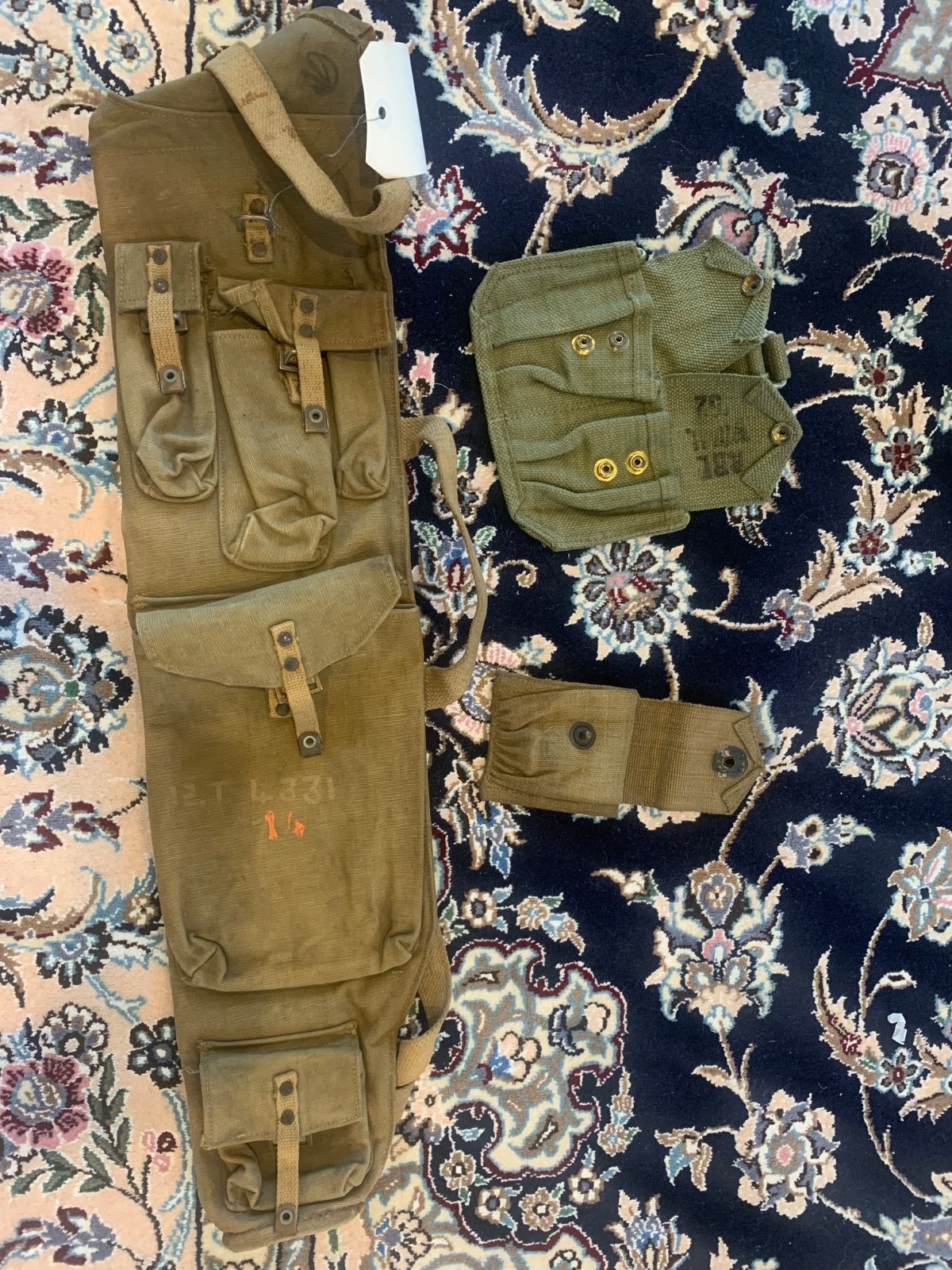 UKGI Canvas Gear Lot for Bren and Enfield Ammunition and Parts