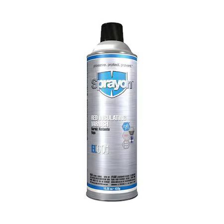 Sprayon Sc0601000 Insulating Varnish, Red, Semi-Gloss, 15.25 Oz, Aerosol,