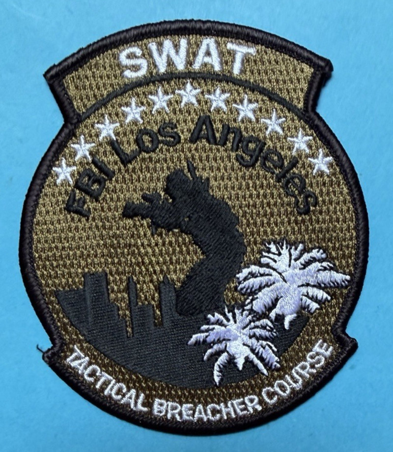 LOS ANGELES FBI SWAT TACTICAL BREACHER COURCE  PATCH