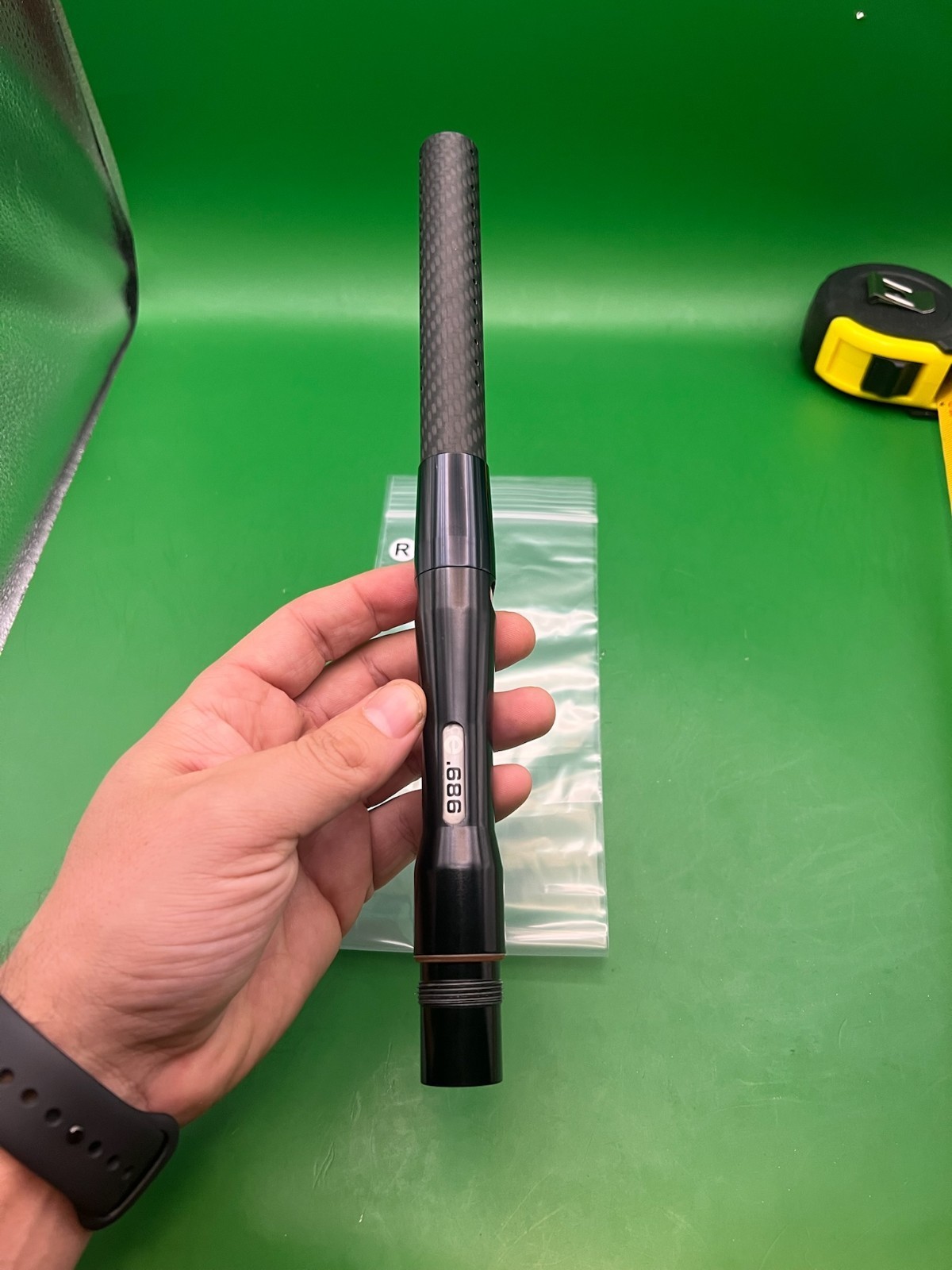 Autococker Evil Paintball Barrel With Carbon Tip .686