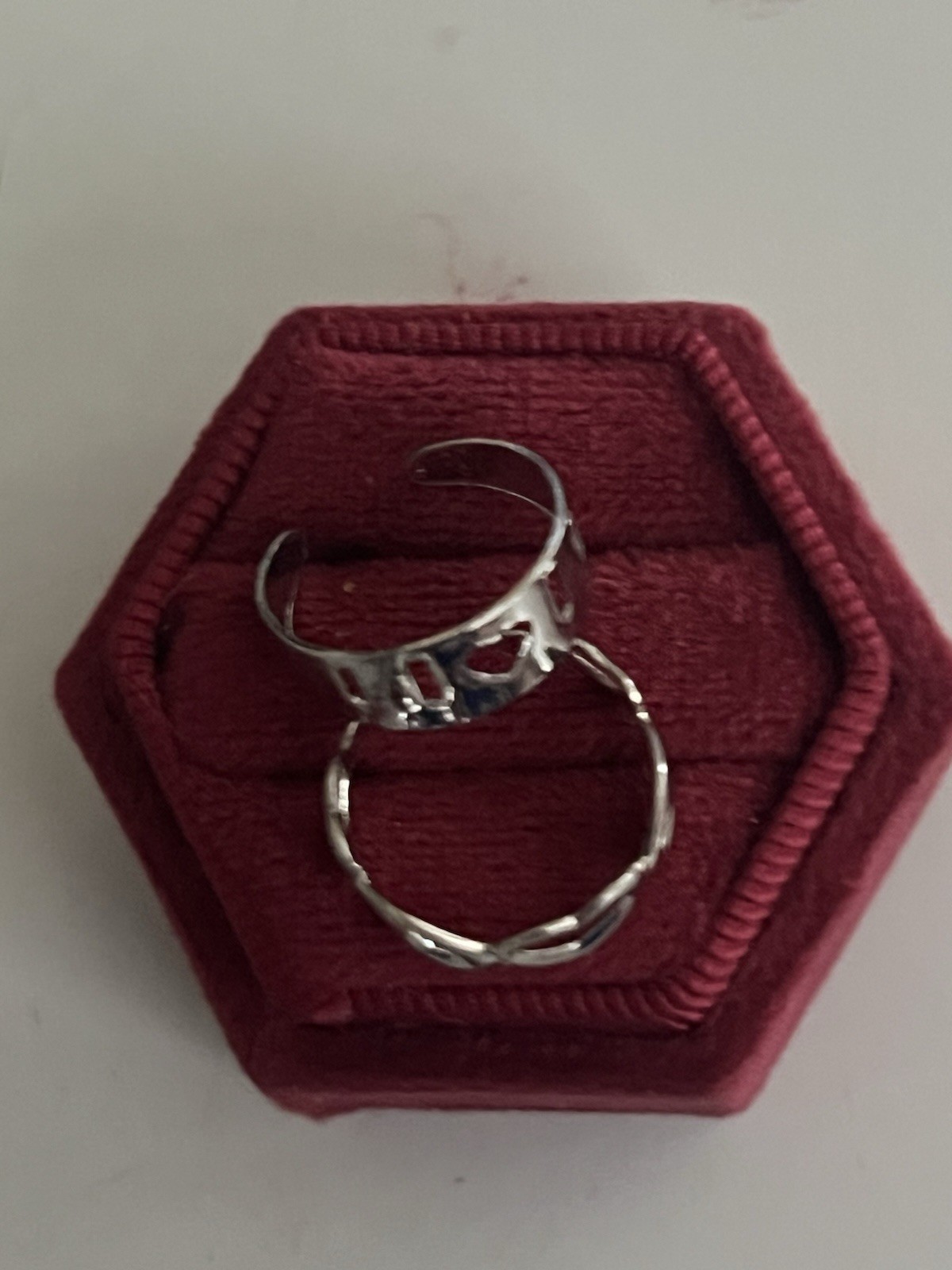 Stainless Steel Silver (2) Pack Toe Rings NWT