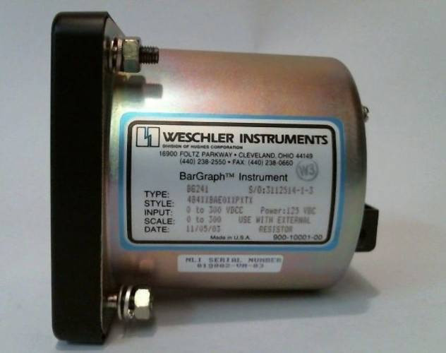 Weschler Instruments BG241 300 Max Scale: 0-300 Voltmeter with External Resistor