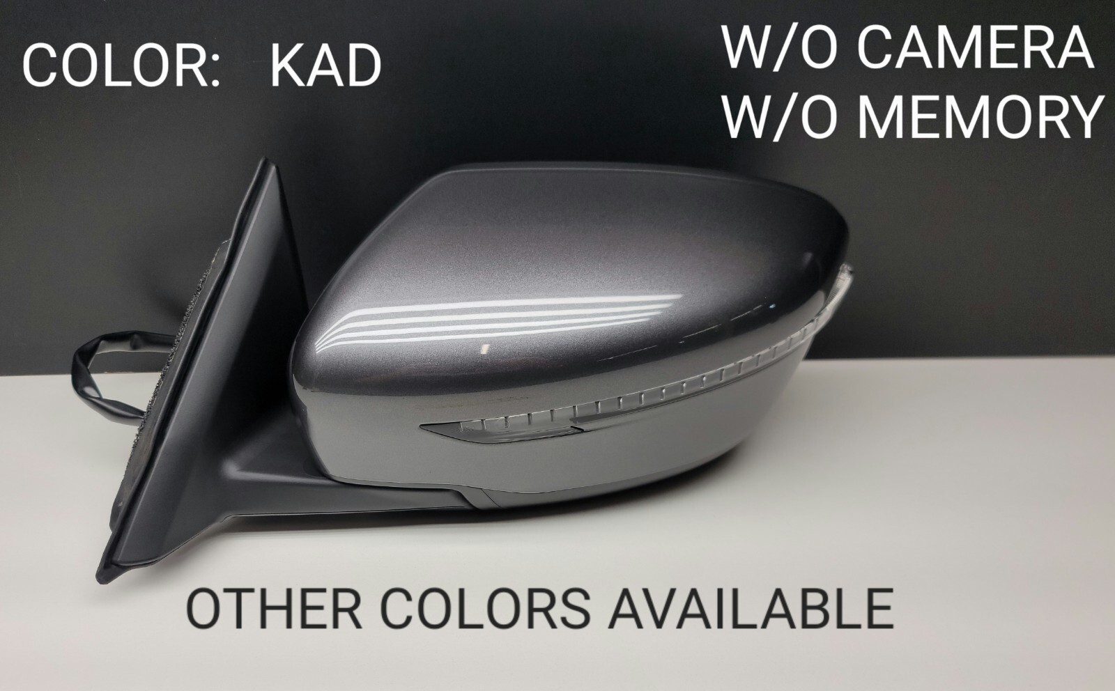 Drivers Side View Power Mirror for 17-18 Nissan Rogue Heated Signal COLOR KAD