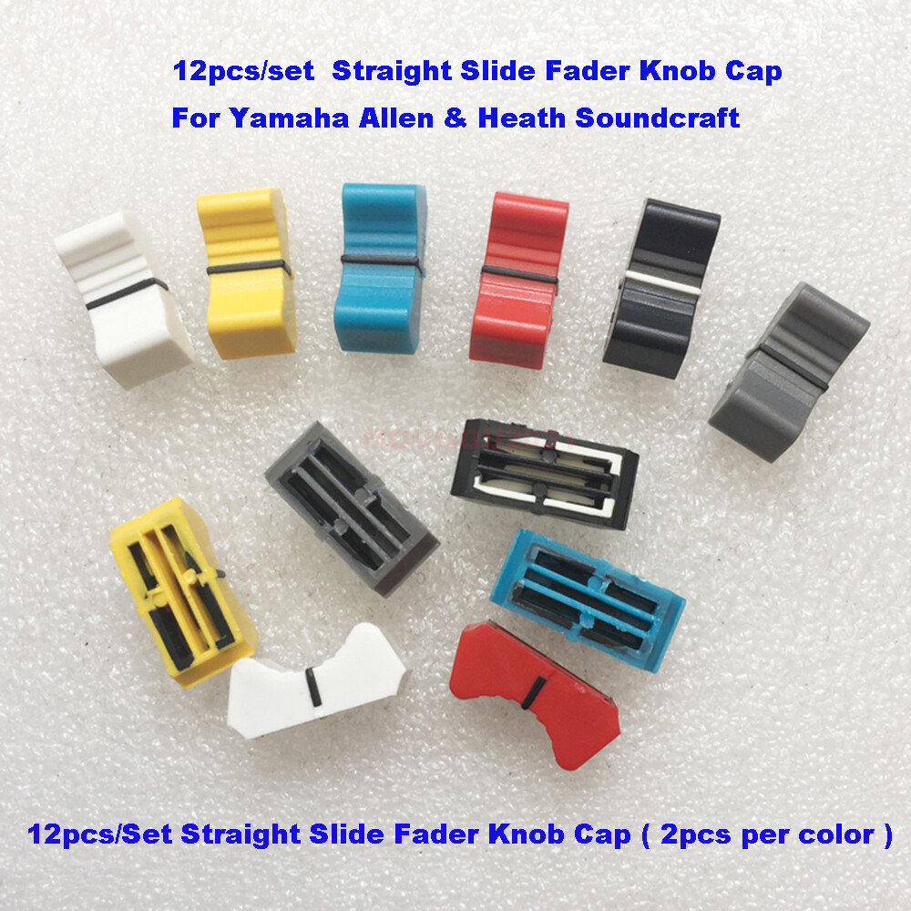 12pcs/set Straight Slide Fader Knob Cap For Yamaha Allen Heath Soundcraft New