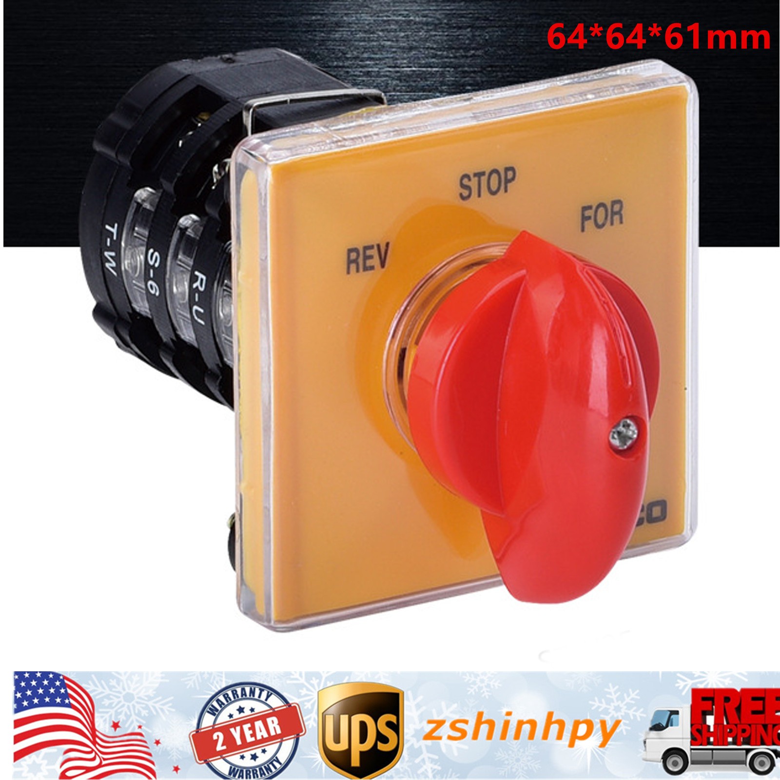Forward Reverse 3 Phase Motor Mill Switch Bridgeport Milling Machine Switch USA