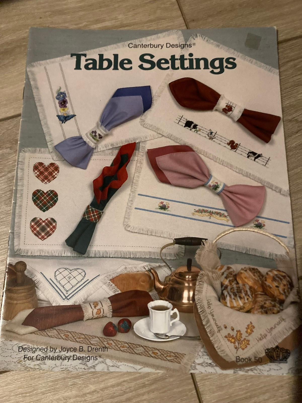 NEW Canterbury Designs TABLE SETTINGS Cross Stitch Book 1986
