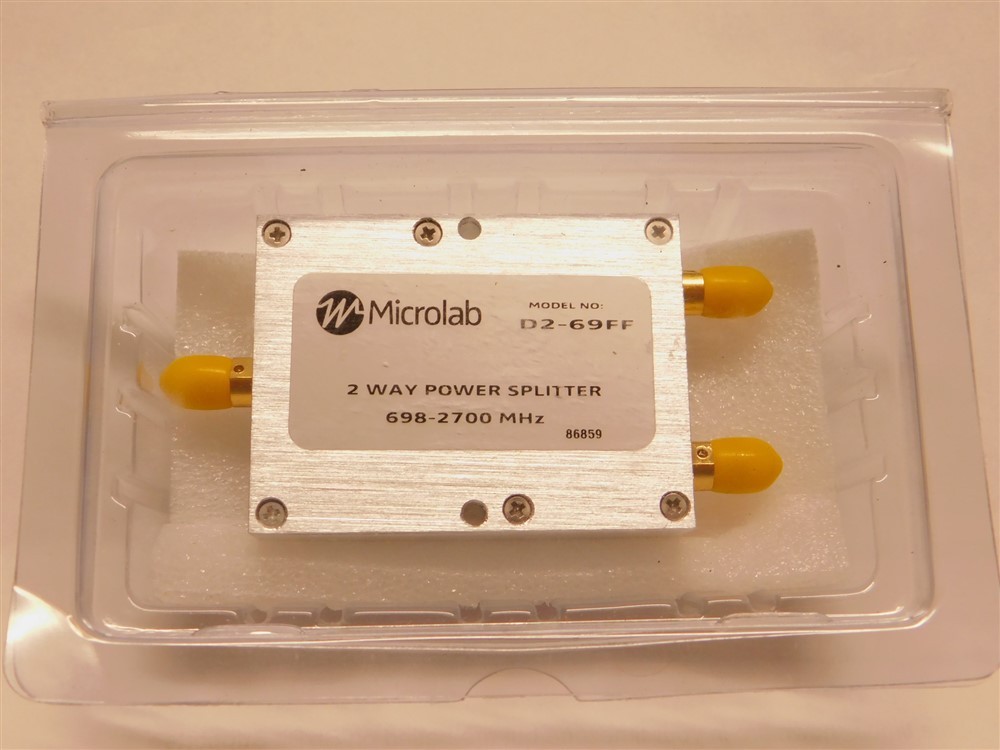 Microlab D2-69FF 2-Way Wilkinson Power Splitter 10W 698-2700MHz NEW